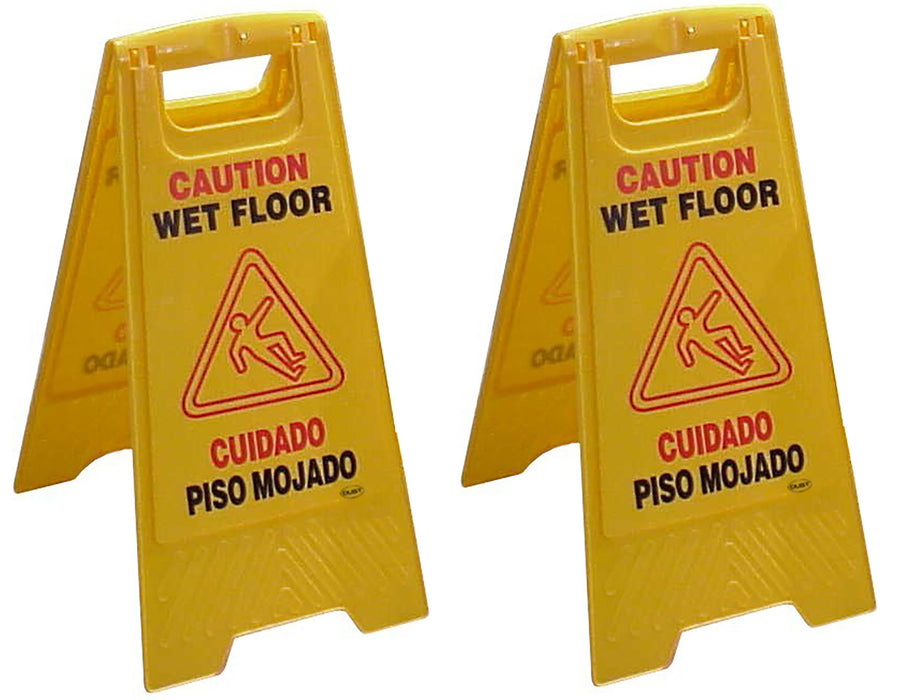 Paquete de 2 señalamientos de piso mojado DUST