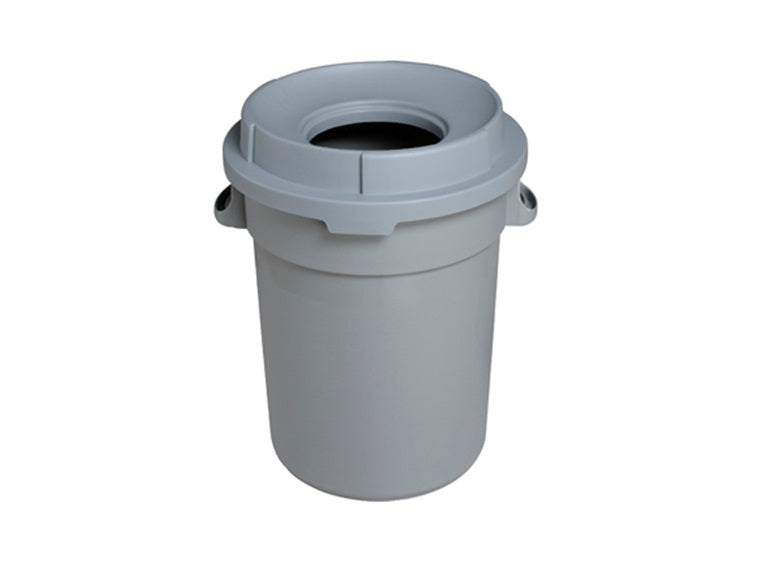 Bote cilíndrico DUST con tapa embudo sin dolly 80 litros