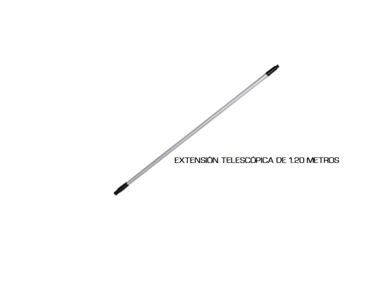 Extensión telescópica de aluminio 1.20 metros DUST