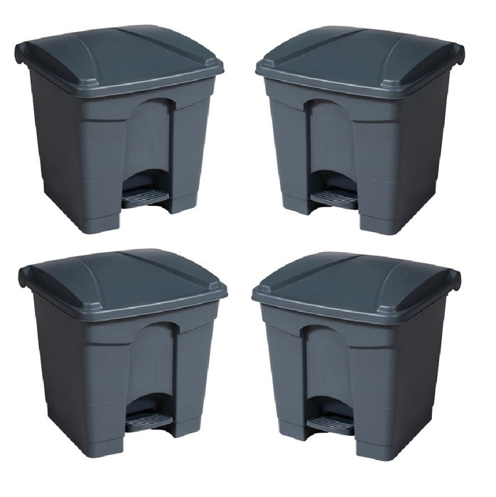 Paquete de 4 botes DUST con pedal de 30 litros