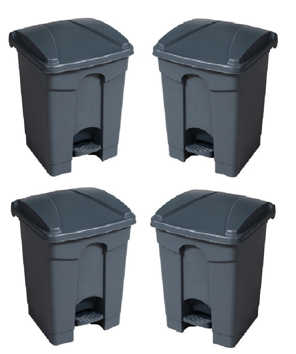Paquete de 4 botes DUST con pedal de 45 litros