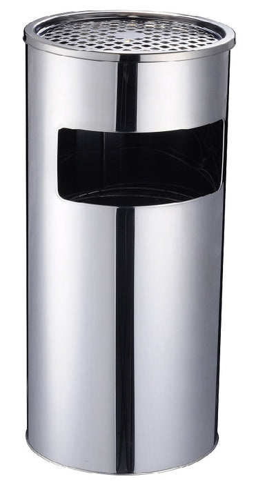 Bote DUST de acero inoxidable con cenicero y liner interior 29 litros