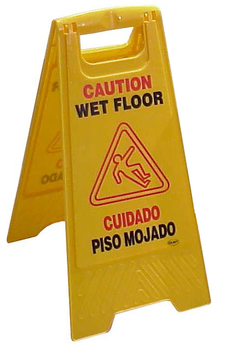 Señalamiento de advertencia piso mojado DUST