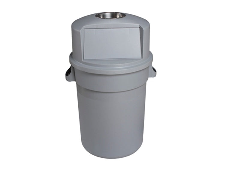 Bote cilíndrico DUST con tapa abatible y cenicero 120 litros