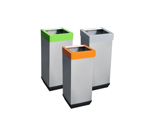 Contenedor Ecológico Cubo de Acero Inoxidable Cod. 654011