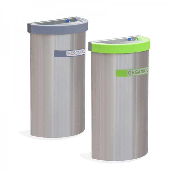 Contenedor Ecológico Medio Punto de Acero Inoxidable Cod. 653011 - 653111