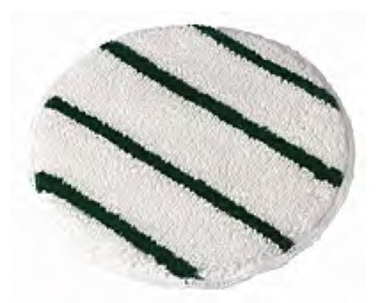 PAQUETE DE 3 BONNETES PARA LAVADO DE ALFOMBRAS 19" BLANCO Y VERDE