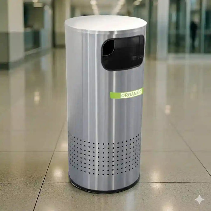 Contenedor Ecológico Alto de Acero Inoxidable Cod. 659311