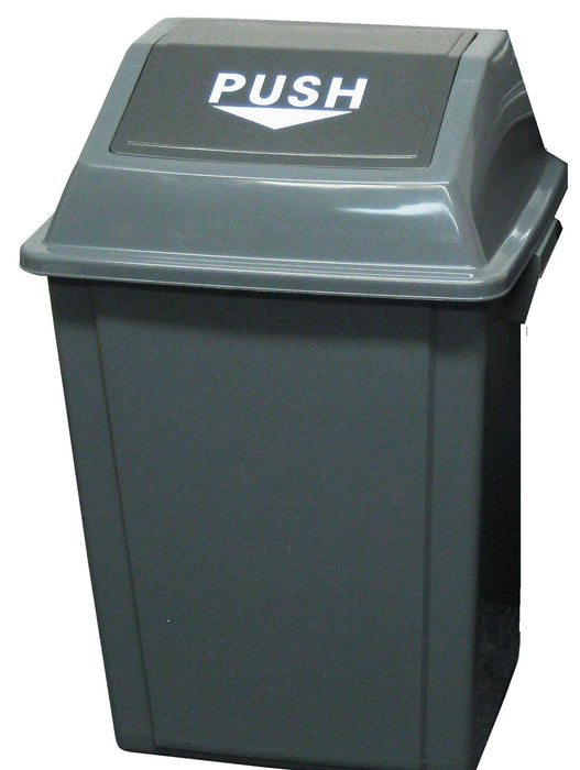 Bote cuadrado DUST con tapa abatible de 100 litros