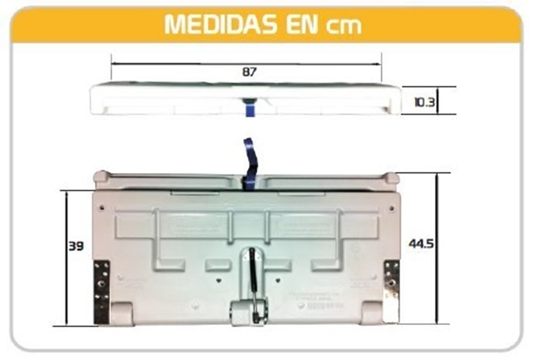Cambiador de bebé DUST horizontal H-01