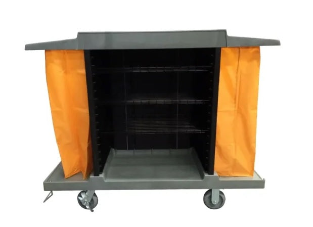 Carro de Camarista DUST con ruedas de 6". Color gris.