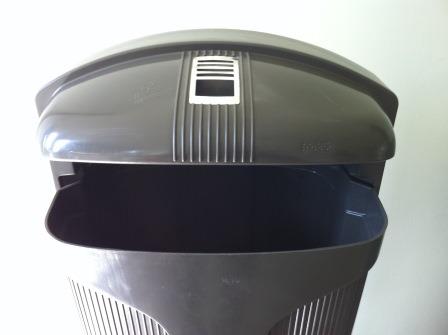 Papelera DUST europea modelo Cibeles gris 50 litros