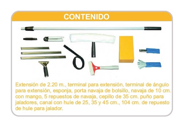 Estuche DUST para limpieza de vidrios
