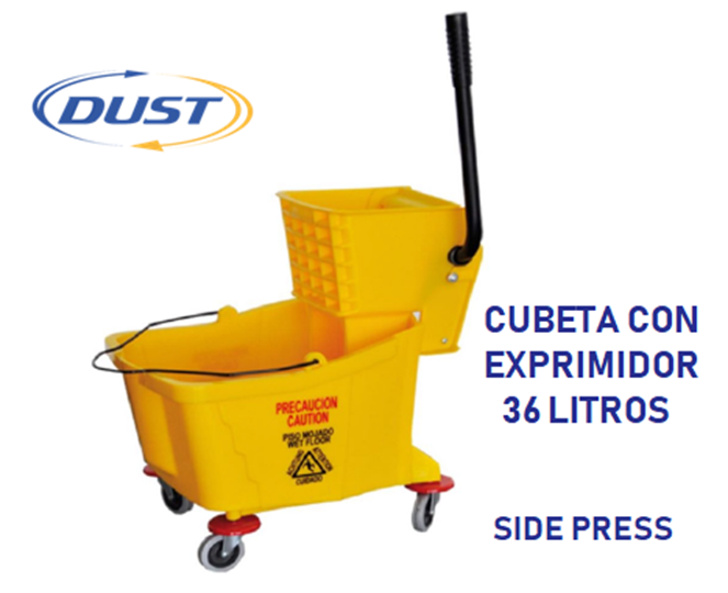 Cubeta DUST con exprimidor de 36 litros