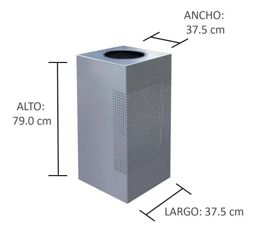 Contenedor Cubo Punz de Acero Inoxidable Cod. 637011 - 637023