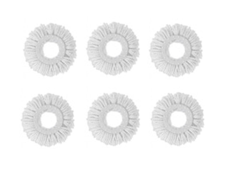 PAQUETE DE BASTON PARA MAGIC BUCKET DUST + 6 MOPS DE MICROFIBRA BLANCOS