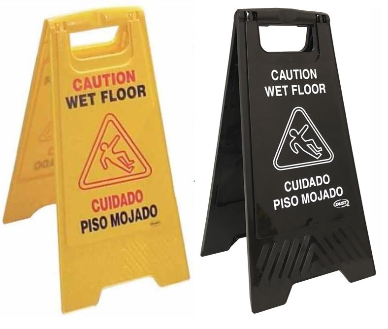 Señalamiento de advertencia piso mojado DUST