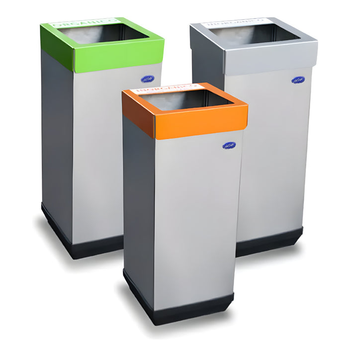 Contenedor Ecológico Cubo de Acero Inoxidable Cod. 654011
