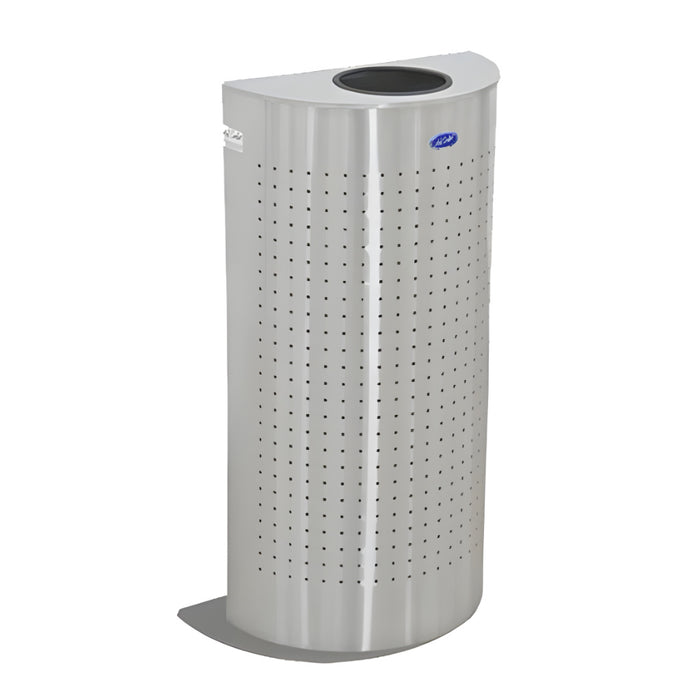 Contenedor de Acero Inoxidable para Basura Medio Punto Punzonado Cod. 618211